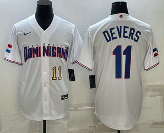Men's Dominican Republic Baseball #11 Rafael Devers Number 2023 White World Baseball Classic Stitched Jerseys,We sell and wholesale Men's Dominican Republic Baseball #11 Rafael Devers Number 2023 White World Baseball Classic Stitched Jerseys on line form chian!